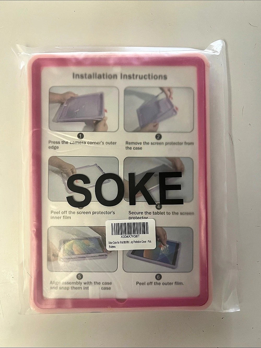 Soke iPad 9th Gen 10.2-inch case Pink NWT